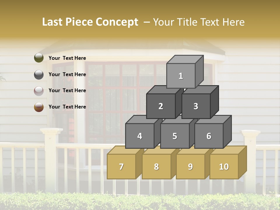 Wall Fence Green PowerPoint Template