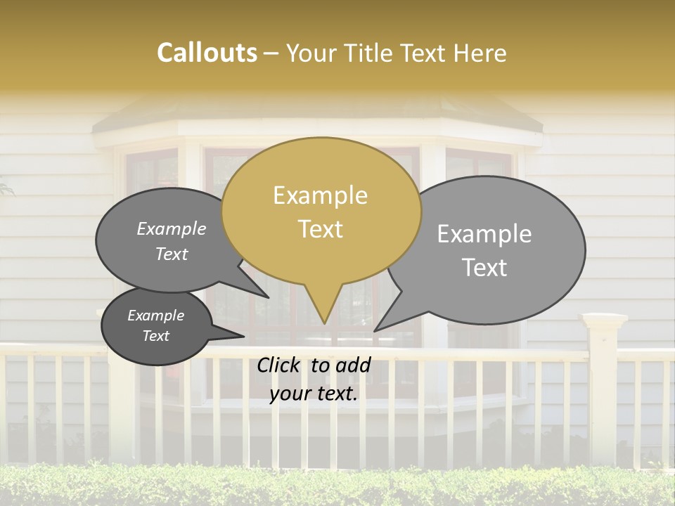 Wall Fence Green PowerPoint Template