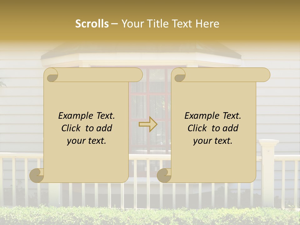 Wall Fence Green PowerPoint Template