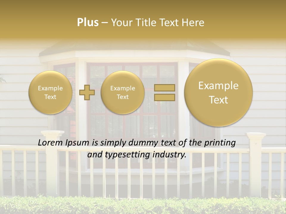 Wall Fence Green PowerPoint Template