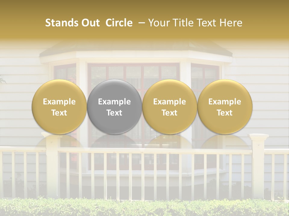 Wall Fence Green PowerPoint Template