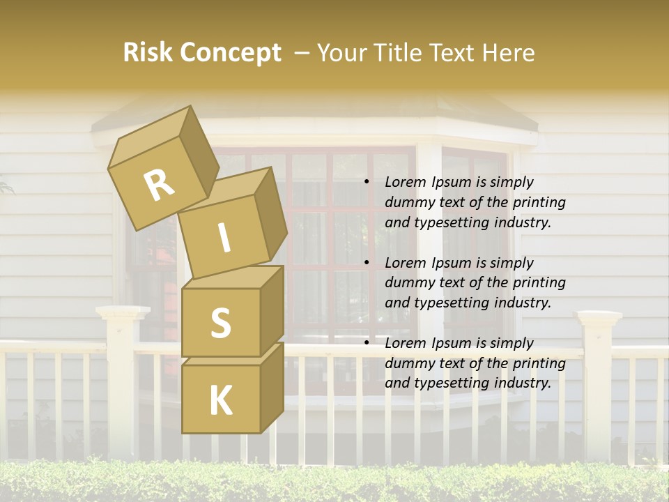 Wall Fence Green PowerPoint Template