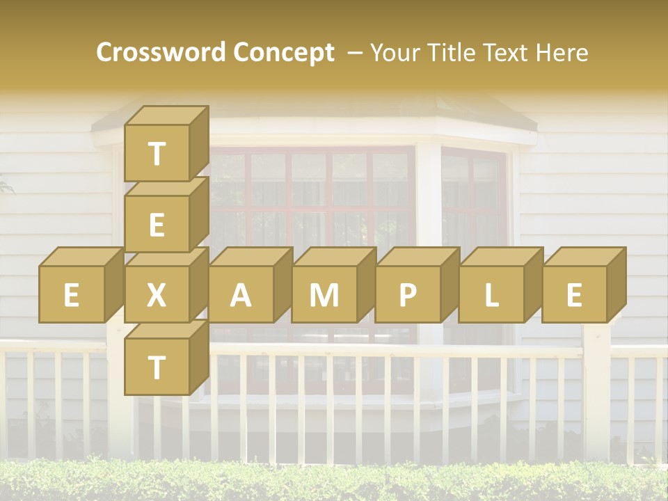 Wall Fence Green PowerPoint Template