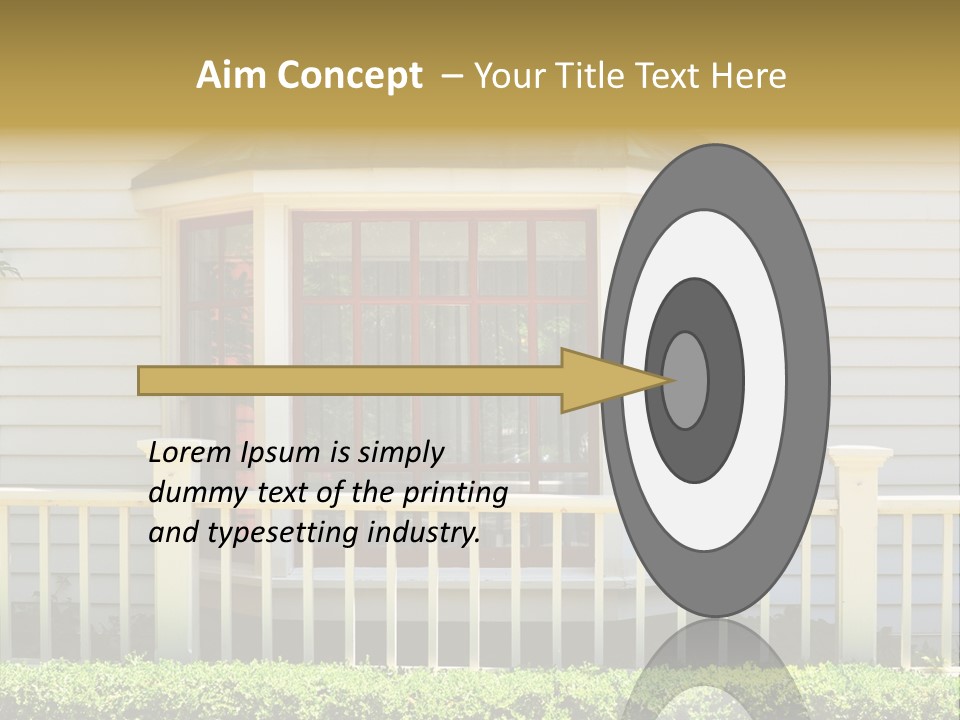 Wall Fence Green PowerPoint Template