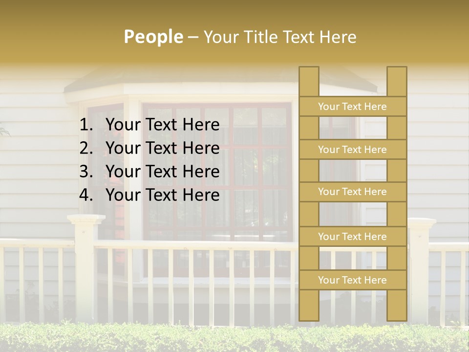 Wall Fence Green PowerPoint Template