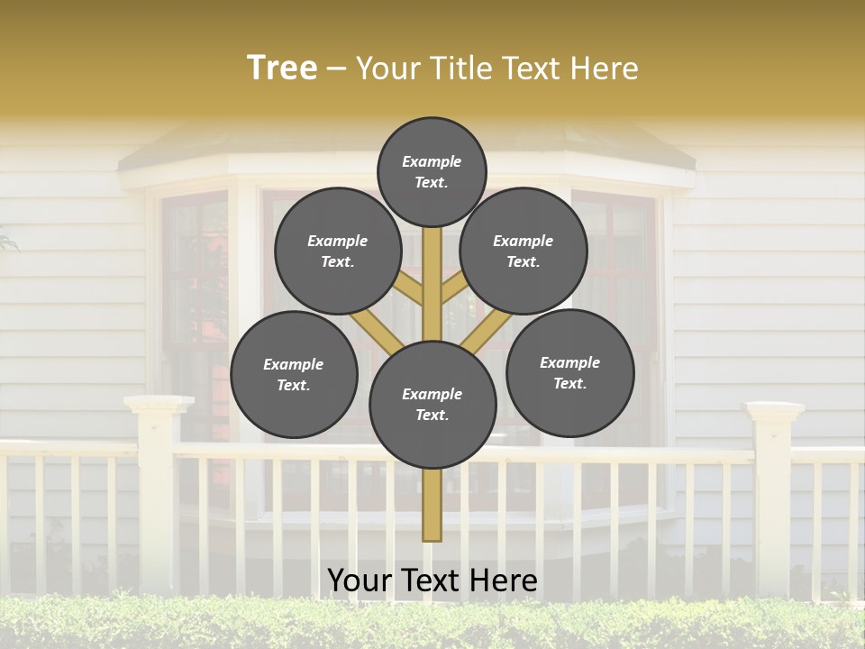 Wall Fence Green PowerPoint Template