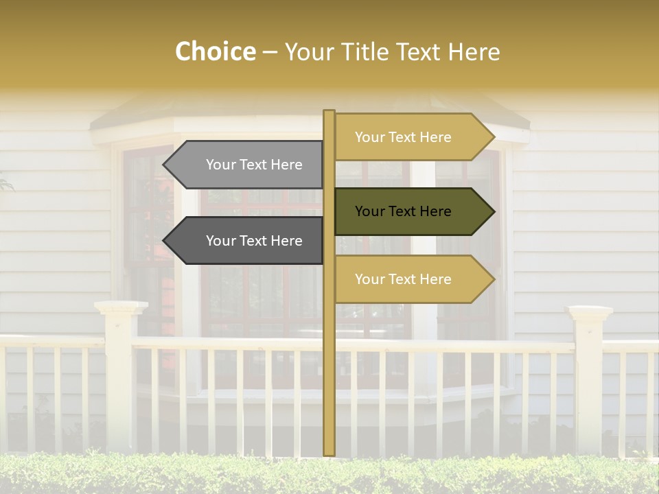 Wall Fence Green PowerPoint Template