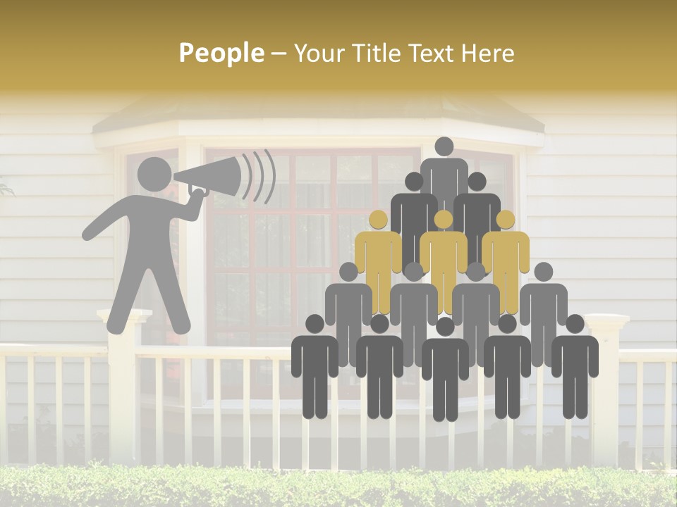 Wall Fence Green PowerPoint Template