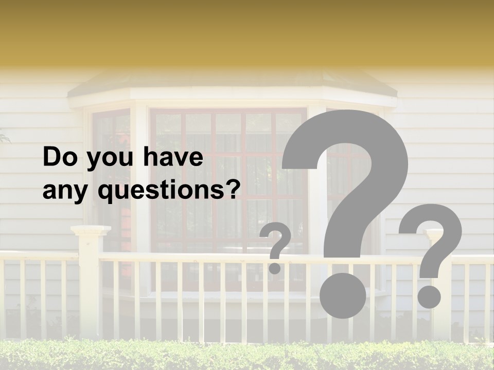 Wall Fence Green PowerPoint Template