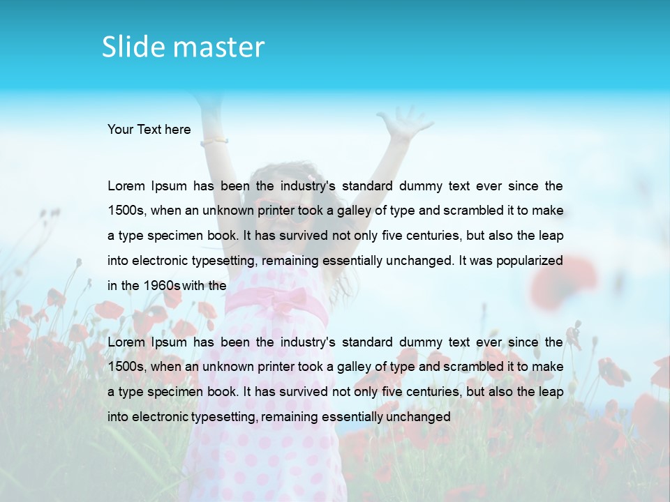 Inspired Grass Cute PowerPoint Template