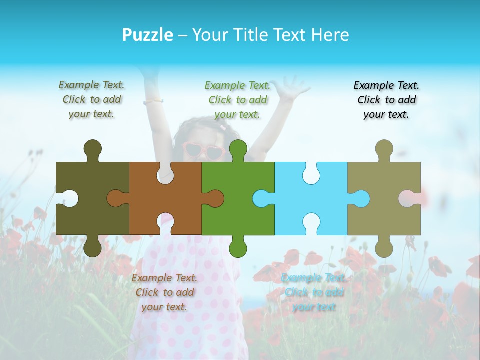 Inspired Grass Cute PowerPoint Template