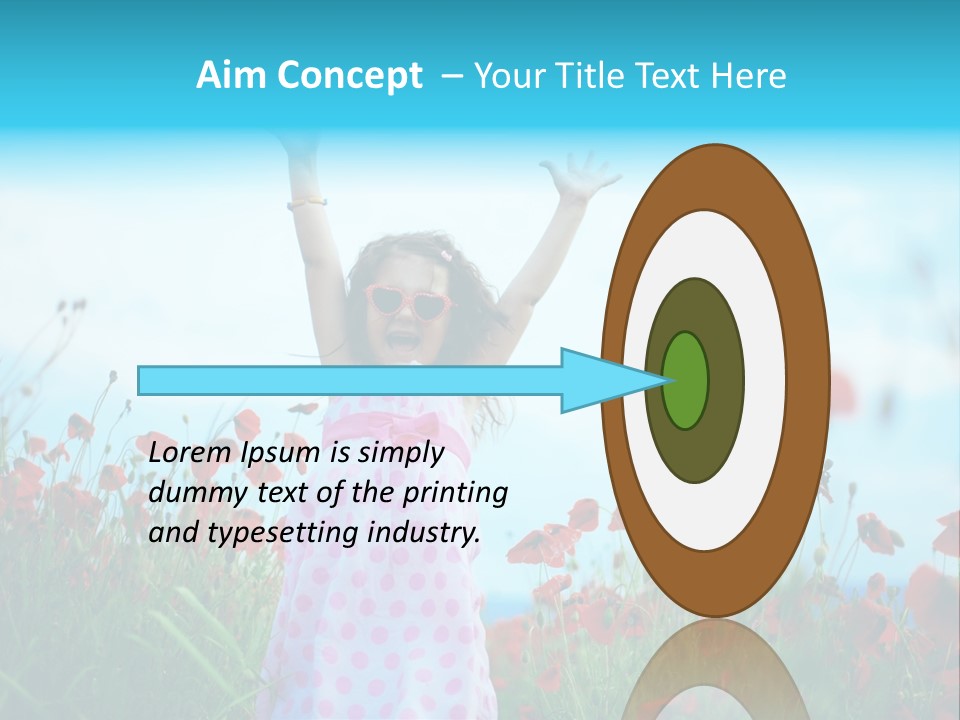 Inspired Grass Cute PowerPoint Template