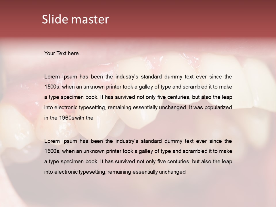 Mirror Exam Mouth PowerPoint Template