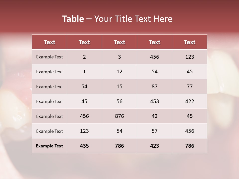 Mirror Exam Mouth PowerPoint Template