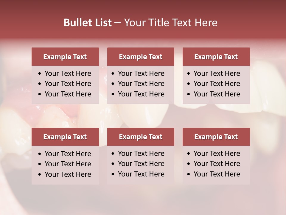 Mirror Exam Mouth PowerPoint Template