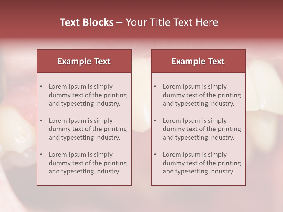 Mirror Exam Mouth PowerPoint Template
