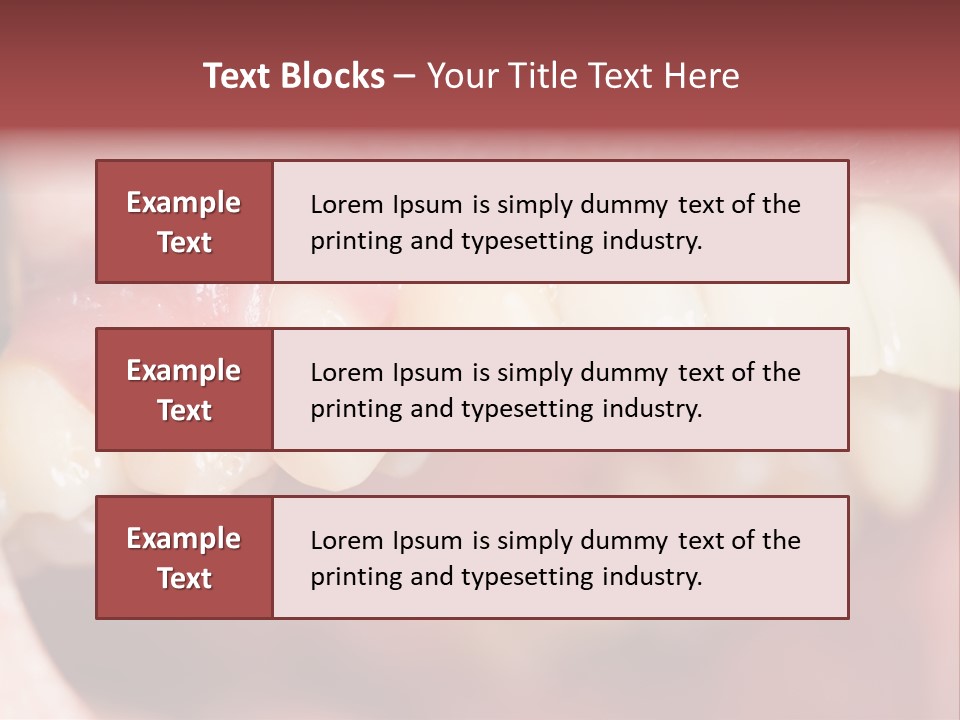 Mirror Exam Mouth PowerPoint Template