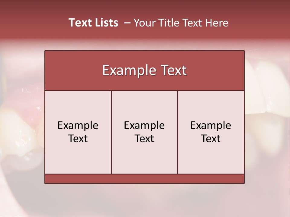 Mirror Exam Mouth PowerPoint Template