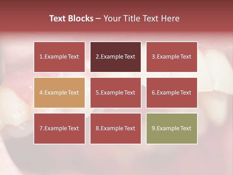 Mirror Exam Mouth PowerPoint Template