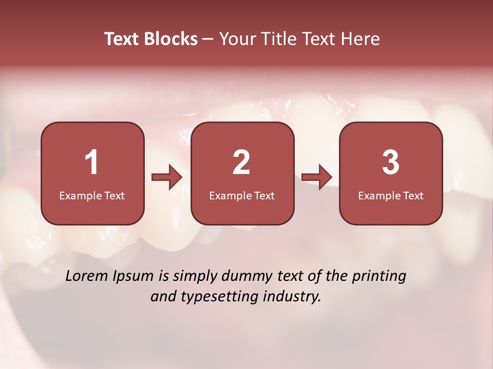 Mirror Exam Mouth PowerPoint Template