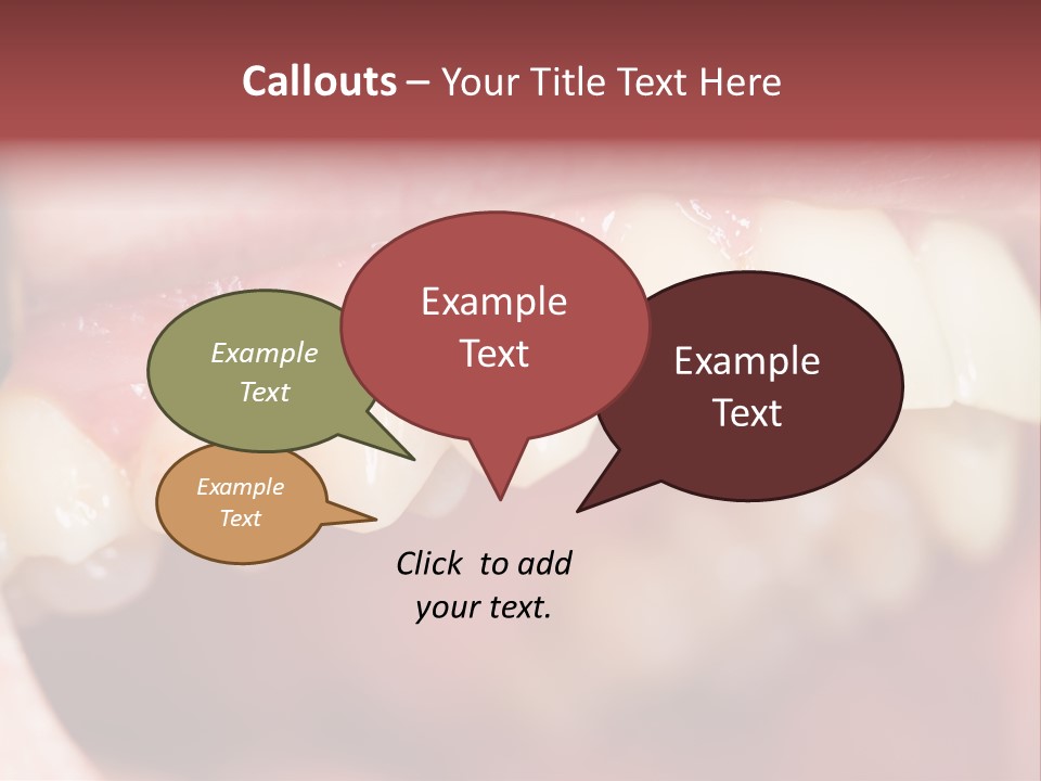 Mirror Exam Mouth PowerPoint Template