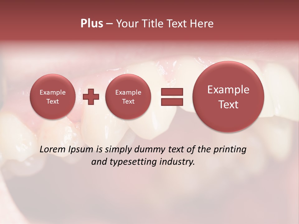 Mirror Exam Mouth PowerPoint Template