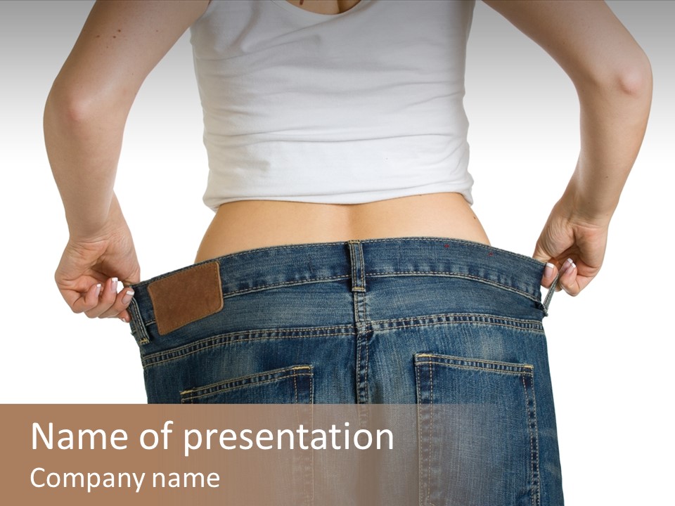 Weight Pulling Body PowerPoint Template