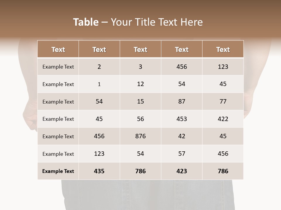 Weight Pulling Body PowerPoint Template
