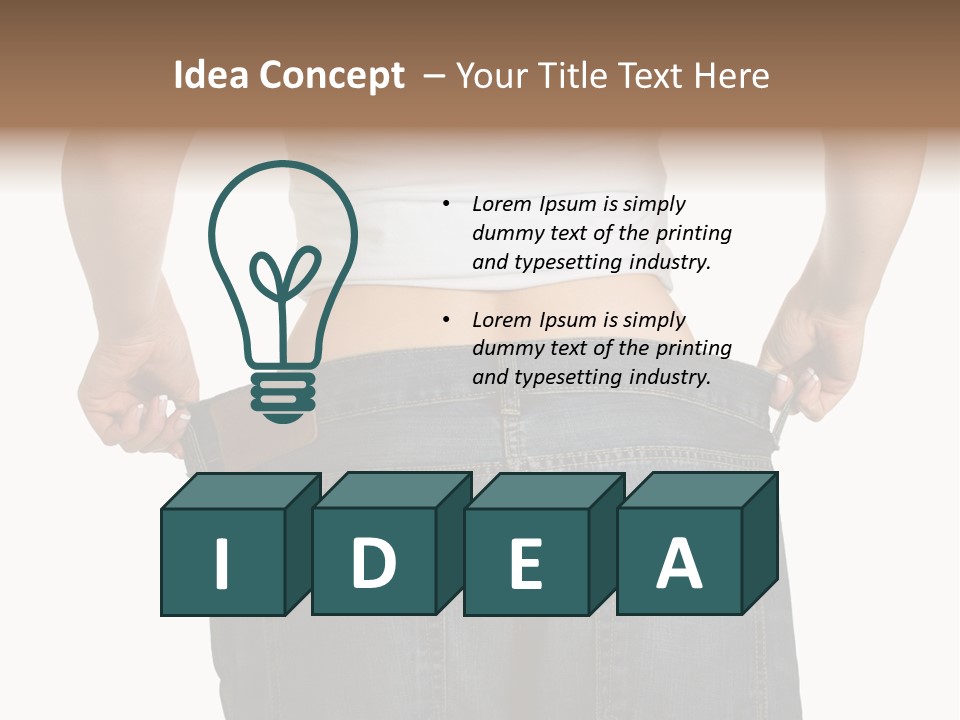 Weight Pulling Body PowerPoint Template