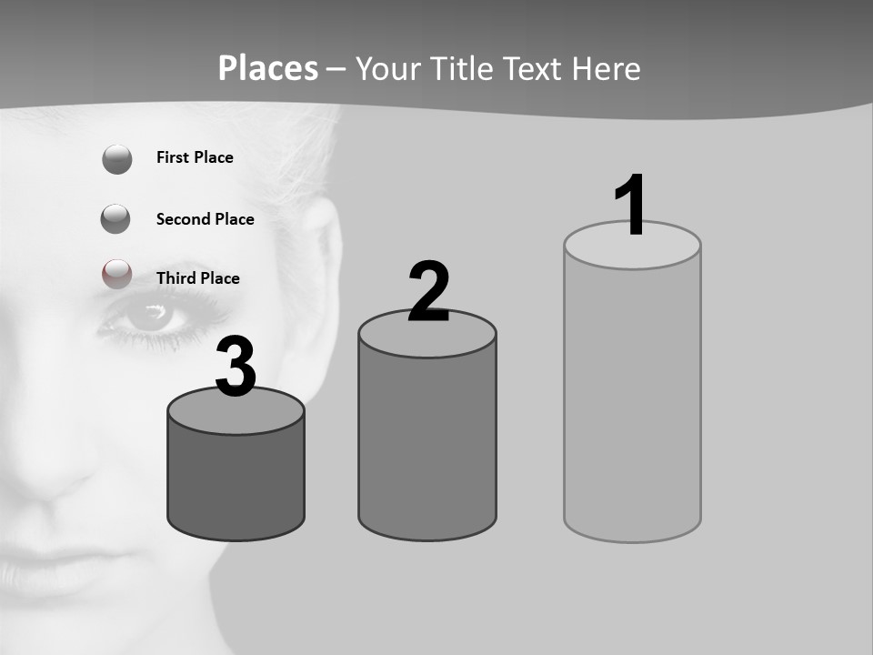 Closeup Modern Head PowerPoint Template
