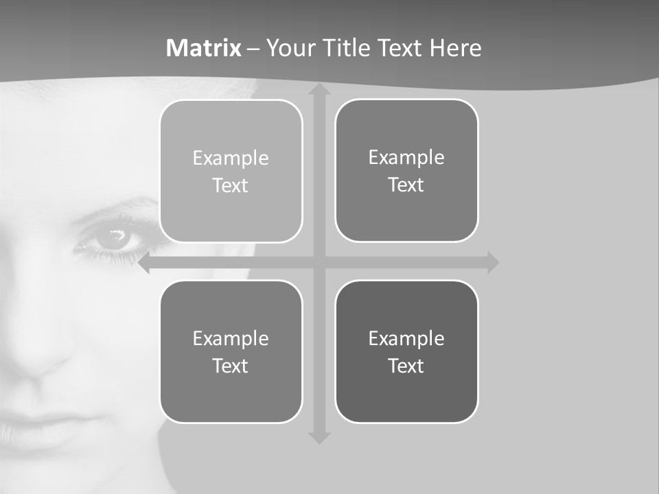 Closeup Modern Head PowerPoint Template