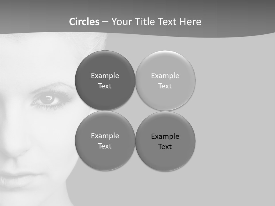 Closeup Modern Head PowerPoint Template