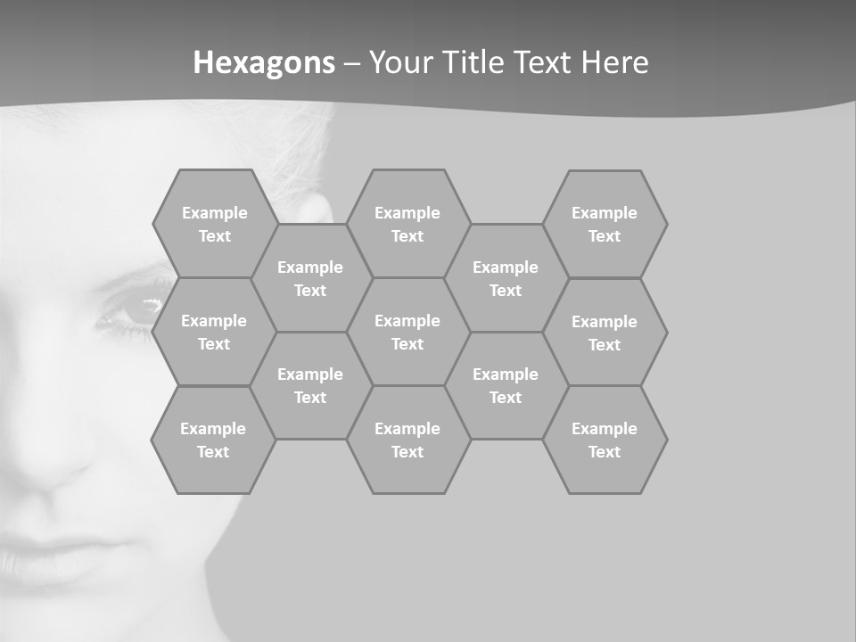 Closeup Modern Head PowerPoint Template