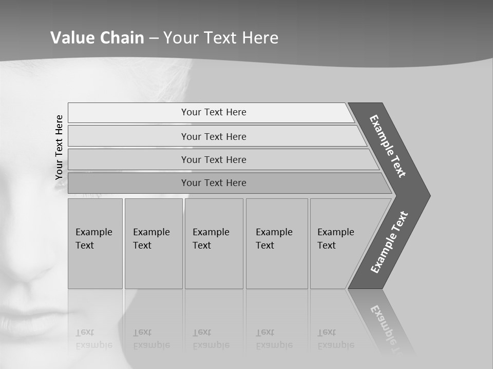 Closeup Modern Head PowerPoint Template