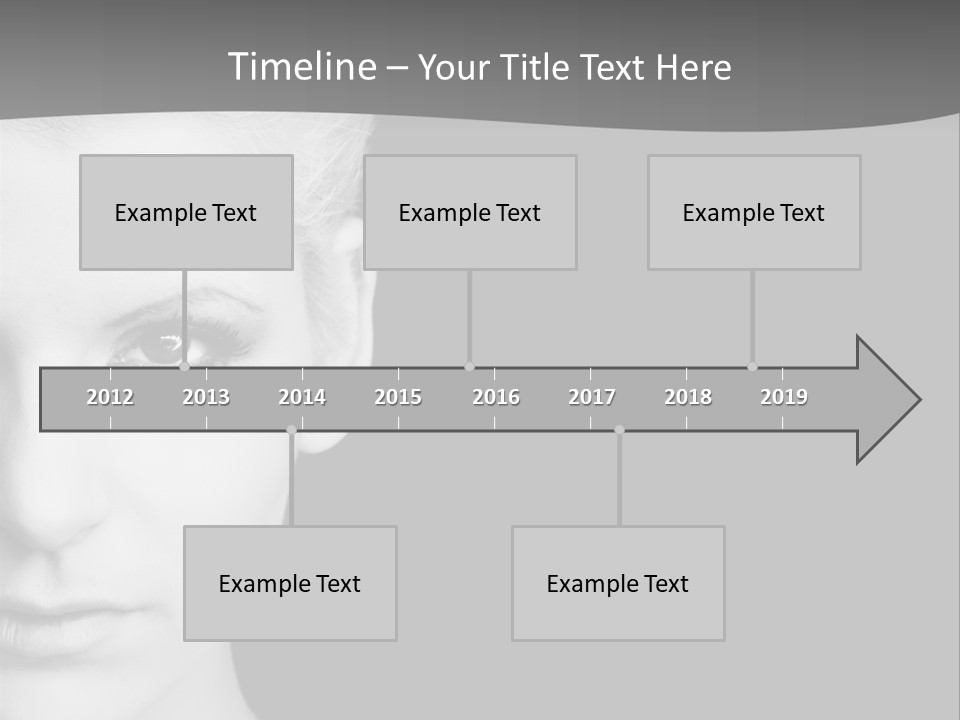 Closeup Modern Head PowerPoint Template