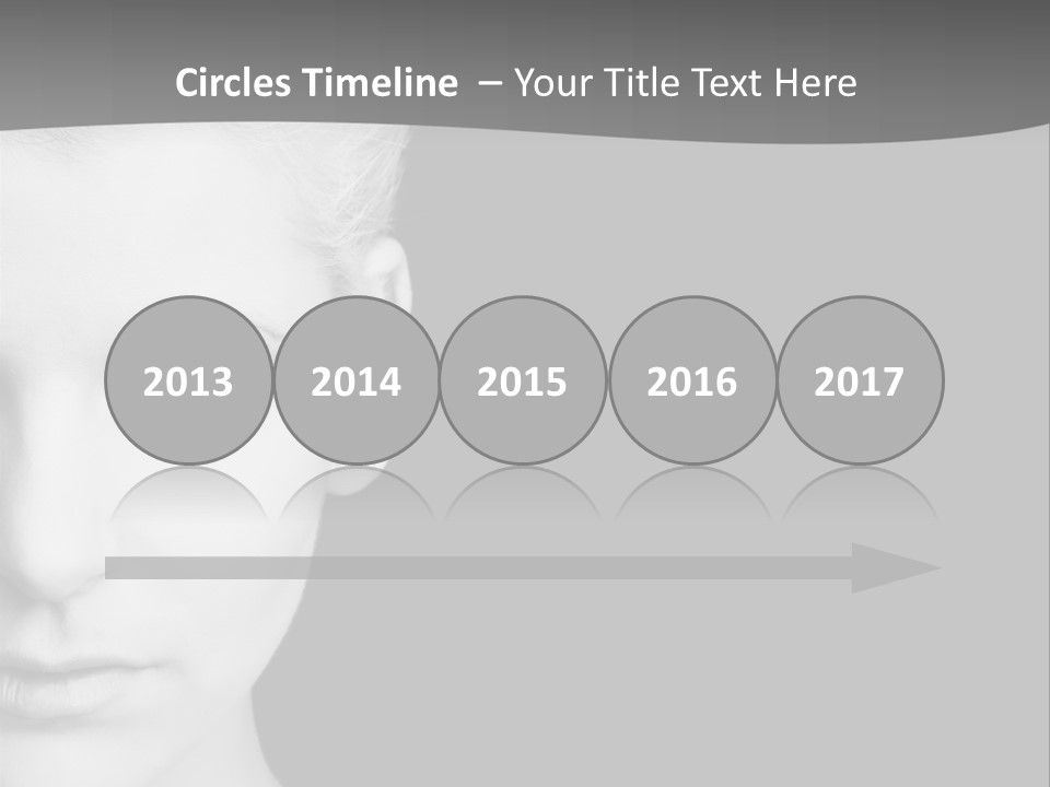 Closeup Modern Head PowerPoint Template
