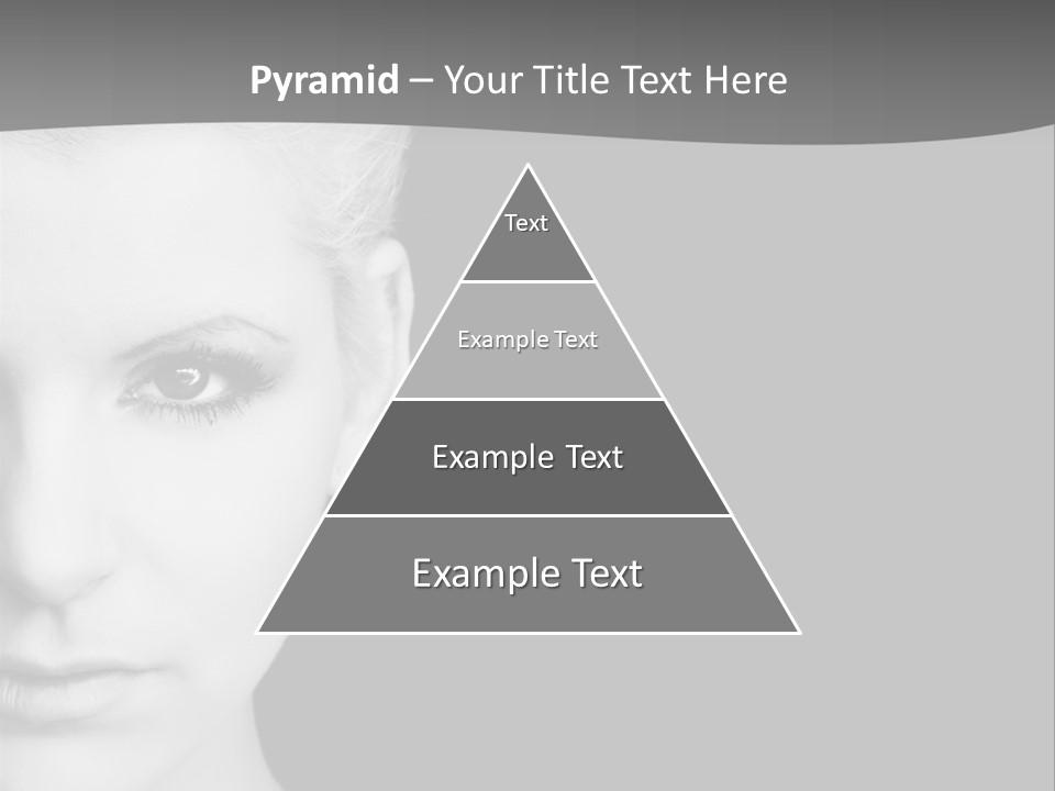 Closeup Modern Head PowerPoint Template