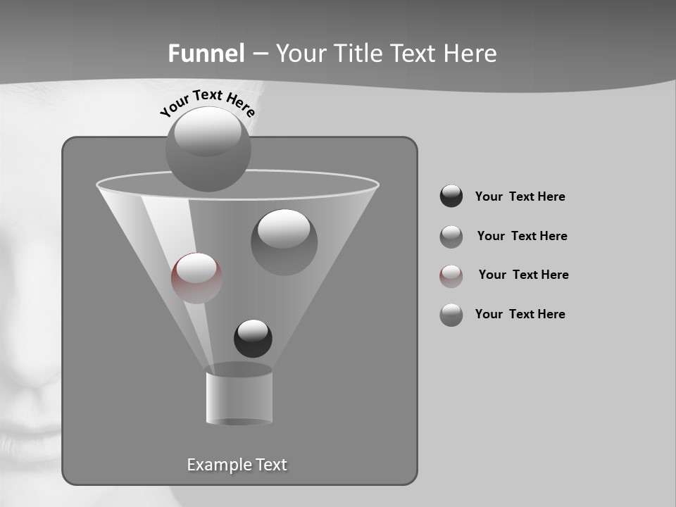 Closeup Modern Head PowerPoint Template