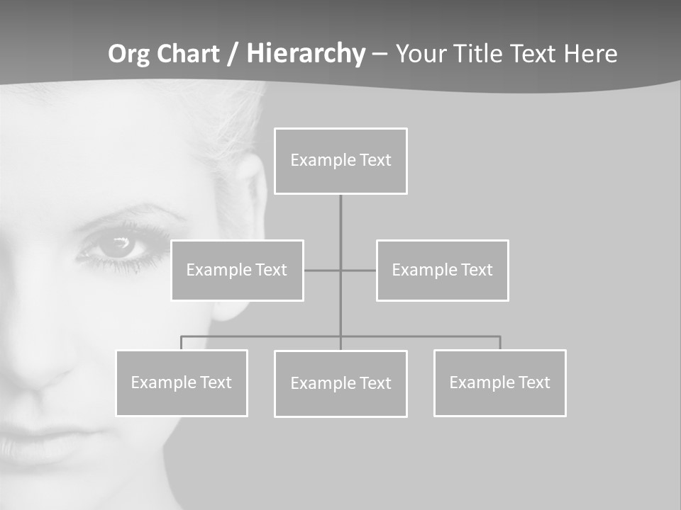 Closeup Modern Head PowerPoint Template