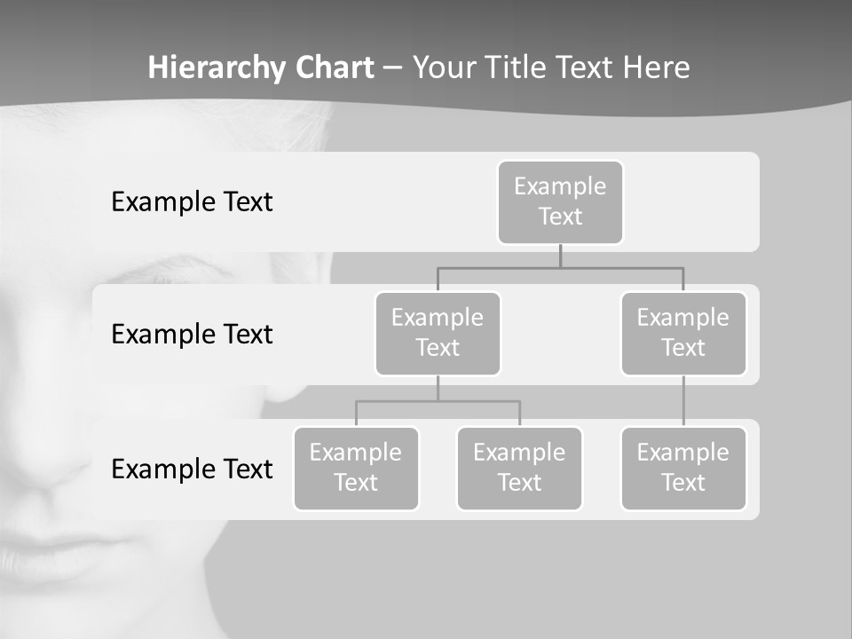 Closeup Modern Head PowerPoint Template