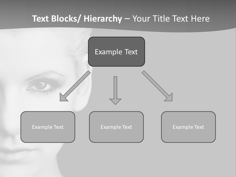 Closeup Modern Head PowerPoint Template