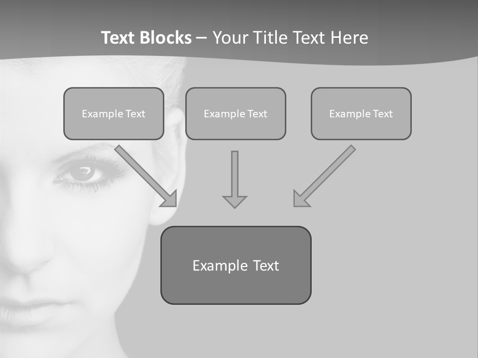 Closeup Modern Head PowerPoint Template