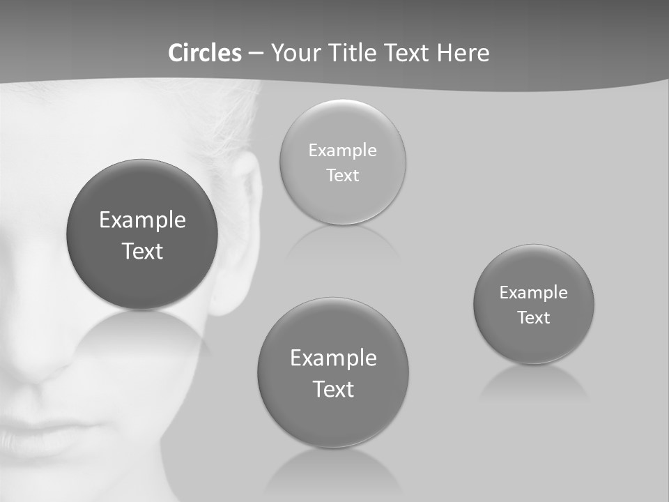 Closeup Modern Head PowerPoint Template