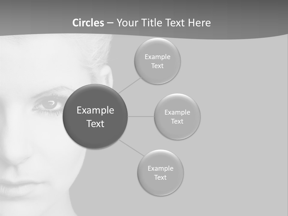 Closeup Modern Head PowerPoint Template