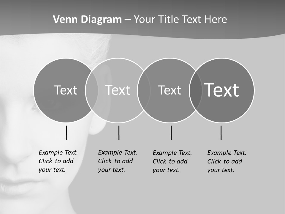 Closeup Modern Head PowerPoint Template