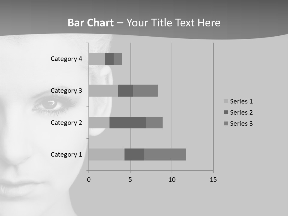 Closeup Modern Head PowerPoint Template