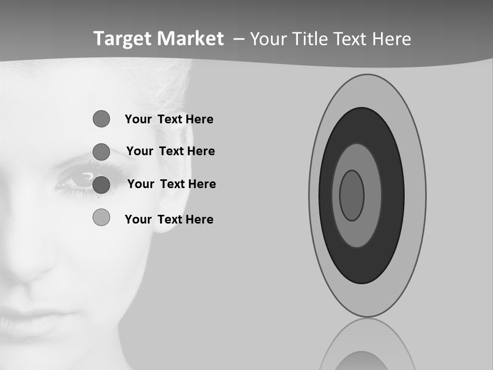 Closeup Modern Head PowerPoint Template