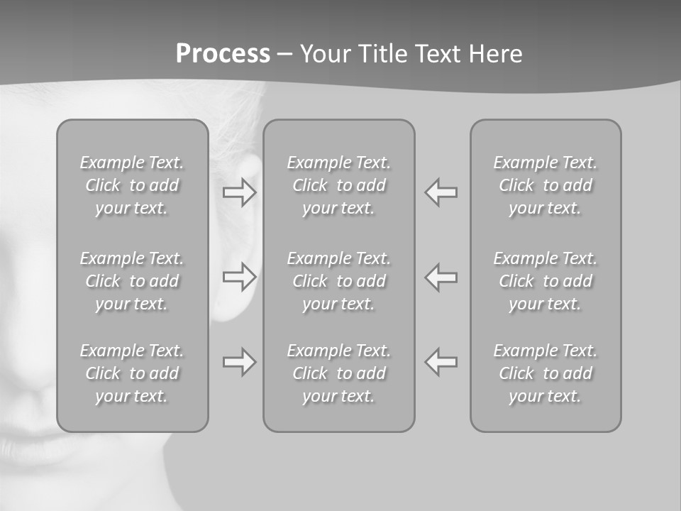 Closeup Modern Head PowerPoint Template