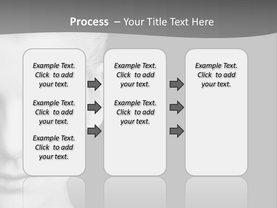 Closeup Modern Head PowerPoint Template