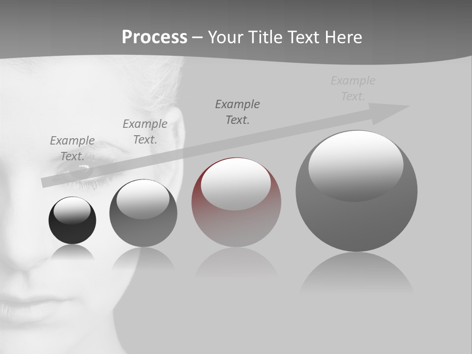Closeup Modern Head PowerPoint Template